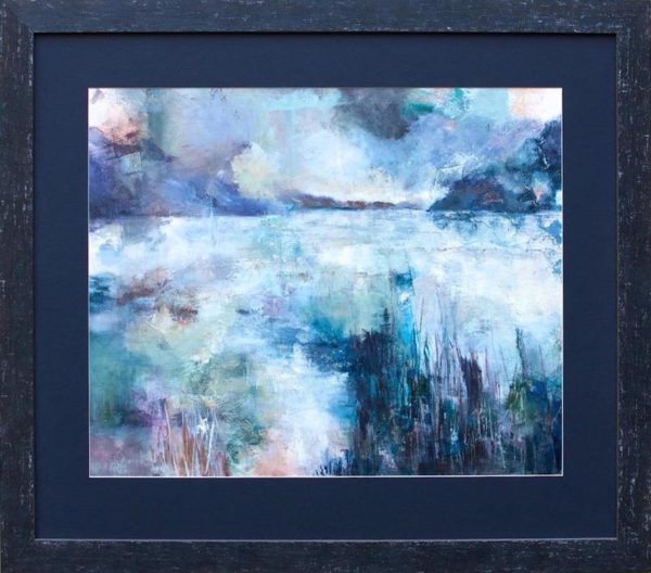 To The Sea: Rotokura - Cable Bay 1 - abstract landscape painting by Jan Byres
